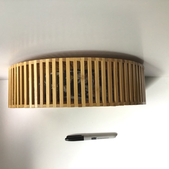 Bamboo BoHo (Cult Gaia Inspired) Summer Bag with fitted insert. - Picture 5 of 6